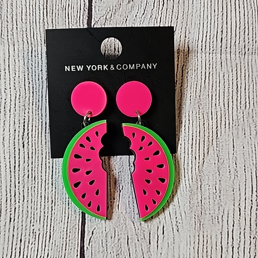 NWT NY&Co. Watermelon earrings